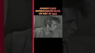 Johnny Cash Impersonates Elvis on Stage (1959)