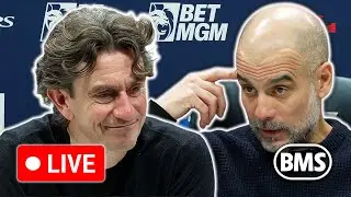🔴 LIVE | Pep Guardiola and Thomas Frank post-match press conference | Tottenham 2-2 Manchester City