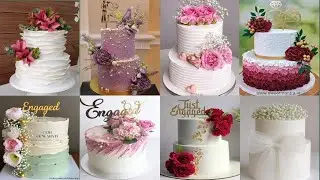 💍💕 trending engagement cakes design/1st wedding anniversary cake decoration ideas/ engagement cakes.