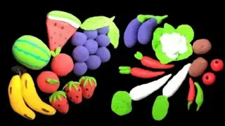 Diy how to make miniature fruits and vegetables / Clay Craft / Miniature food for doll