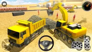 347 truck loading cement truck transport game - construction simulator 