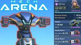 Missile Rack 8 Max Upgrade Level - Mech Arena Robot Showdown Indonesia
