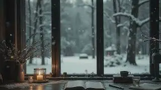 🪟 Quiet Snowfall Outside the Window ❄️ - Calm Ambience for Focus, Study & Sleep