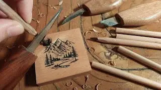 Simple wood carving with pencil powder - part 3