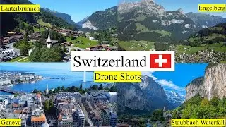 Switzerland | Geneva | Lauterbrunnen | Engelberg | Staubbach Waterfall | Drone Shots | DJI