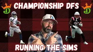 NFL DFS Conference Championship DraftKings Strategy & Picks | Run The Sims With A Milly Maker Winner