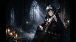 Sad Anime Cello in a Gothic Cathedral 🌙 Dark Emotional Anime Music