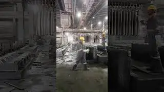 Lead Plant Anode Shifting by Overhead Ceiling Crane | Industrial Operations #industry #leadplant #ad