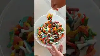 *ASMR* SUMMER CANDY SALAD! #asmr #restock #candy #candysalad #summer #summersnacks #snacks