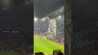 EPIC OZZY OSBOURNE TIFO ASTON VILLA V CELTIC #astonvilla #shorts #football #soccer #championsleague