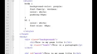 HTML & CSS Overview Tutorial