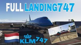 FULL LANDING of the KLM Boeing 747 into Sint Maarten | MSFS2024