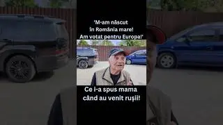 Un votant la Chisinau - 28.09.2025 'M-am născut &icirc;n Rom&acirc;nia mare! Am votat pentru Europa!'