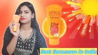 Lotus Herbals Vitamin C Matte Gel Sunscreen Review || Best Sunscreen in India|