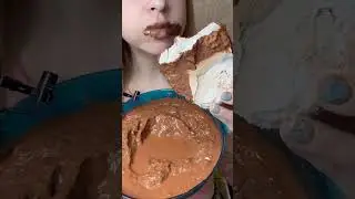chalk with red clay paste / eating asmr/ eating chalk asmr /crunchy chalk/ crunchy ruhh