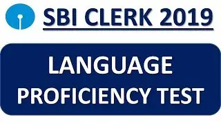 SBI CLERK 2019 LANGUAGE PROFICIENCY TEST (LPT) || REGIONAL LANGUAGE TEST