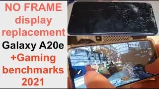 Galaxy A20e No Frame Display replacement (LCD without frame screen repair)