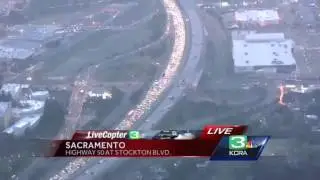 LiveCopter3 shows major traffic jam on Hwy. 50 after deadly crash
