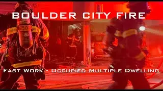 Downtown Building Fire - Boulder City Fire, Colorado