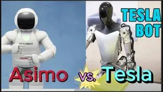 Tesla's Optimus robot Vs. Honda's Asimo robot