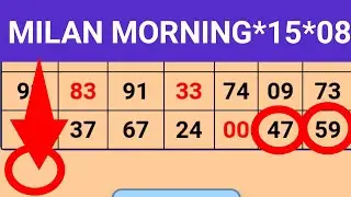 15/08/2022 Milan Morning Today | Milan Morning Chart | Milan Morning Result |