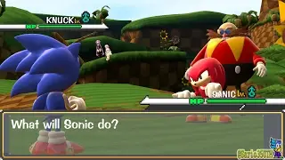 Sonic Vs Knuckles ! Pokemon 3DS Battle style. Sprite animation