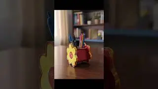 DIY Pen Stand from Waste Material | Cardboard Pencil Holder Craft | Easy Desk Organizer#diy