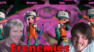 TRYING TO KEEP MANIACMOOSE ALIVE! | Frenemies Fridays | Splatoon 2 - Salmon Run