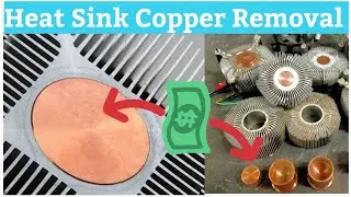 HOW to EASILY remove COPPER from HEAT SINK | SCRAPPING COPPER | CASH for SCRAP