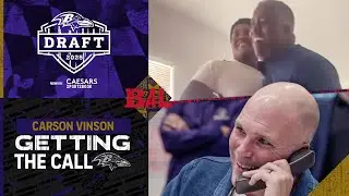 Inside the Ravens' Draft Call to Carson Vinson | Baltimore Ravens