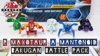 PYRUS MAXOTAUR ULTRA / AQUOS MANTONOID ULTRA Battle Pack!!! | Battle Planet | BAKUGAN UNBOX