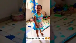 Aashvi's dance practice 🥰🥰#newroutine with changing weather #shorts