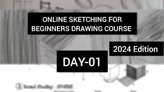 Sketching For Beginners - Step By Step ✨️ | Day - 01 ✏️ | Krishnart 3