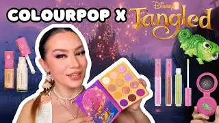ColourPop X Tangled💜 worth it? | review, tutorial, swatches