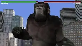 King Kong vs The Sea Monster, With Healthbars!