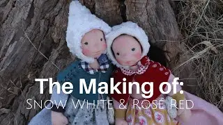 The Making of Snow White and Rose Red, Natural Fiber Art Dolls by Fig and Me