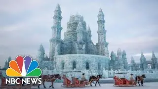 Ice Art Goes On Dazzling Display In Chinese Festival And Competition | NBC News