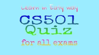CS501||Quiz#1  @VirtualComsat puter