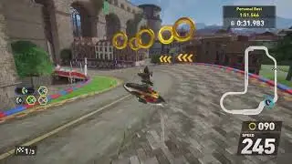 Sonic Racing: Crossworlds (PS5) | Time Trial - Market Street - Supersonic Speed - 1:51.230