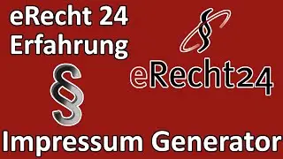 eRecht24 Erfahrung + Impressum Generator Wordpress und YouTube + - Testpiloten.net
