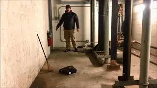 Elevator pit cleaning