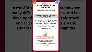IELTS Recent writing task 2 | 2 September IELTS EXAM #shorts
