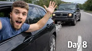 GETTING A RIDE FROM A STRANGER AT 2AM IN GERMANY - HITCHHIKING LONDON TO CHINA DAY 8