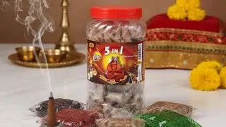 5 IN 1, Assorted Incense Cones, 5 Incense Scents You Need: Rose, Jasmine, Firdous, Musk & Sandalwood