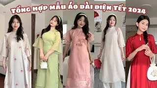 [Shopee Haul] Tổng hợp các mẫu ÁO DÀI diện Tết 2024| Sắm đồ mặc tết 2024