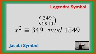 Jacobi Symbol to Solve a Quadratic Congruence mod 1549