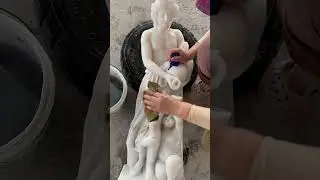 Premium White Marble Sculpture in Progress &ndash; Exclusively by JSBS