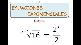 Ecuaciones Exponenciales | Ejemplo 1| Explicación paso a paso❗❗✏️✖️➗| SUPER FACIL❗
