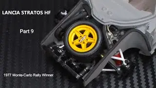 【 PART 9  LANCIA STRATOS 】ボンネット内部のパーツを加工する！ Process the parts inside the bonnet!  1/24 Hasegawa