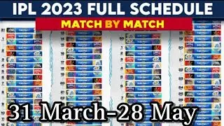 IPL 2023 Schedule / IPL 2023 All match Schedule / IPL Full time table 2023/ IPL 2023 venues